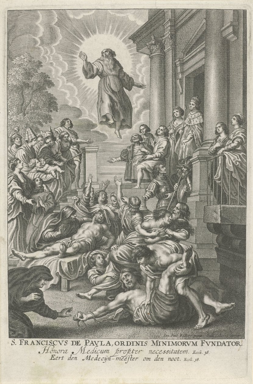 San Francesco di Paola guarisce i malati da Adriaen Lommelin