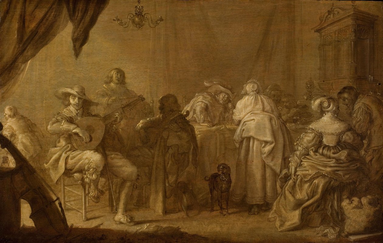 Una festa musicale da Adriaen Pietersz van de Venne