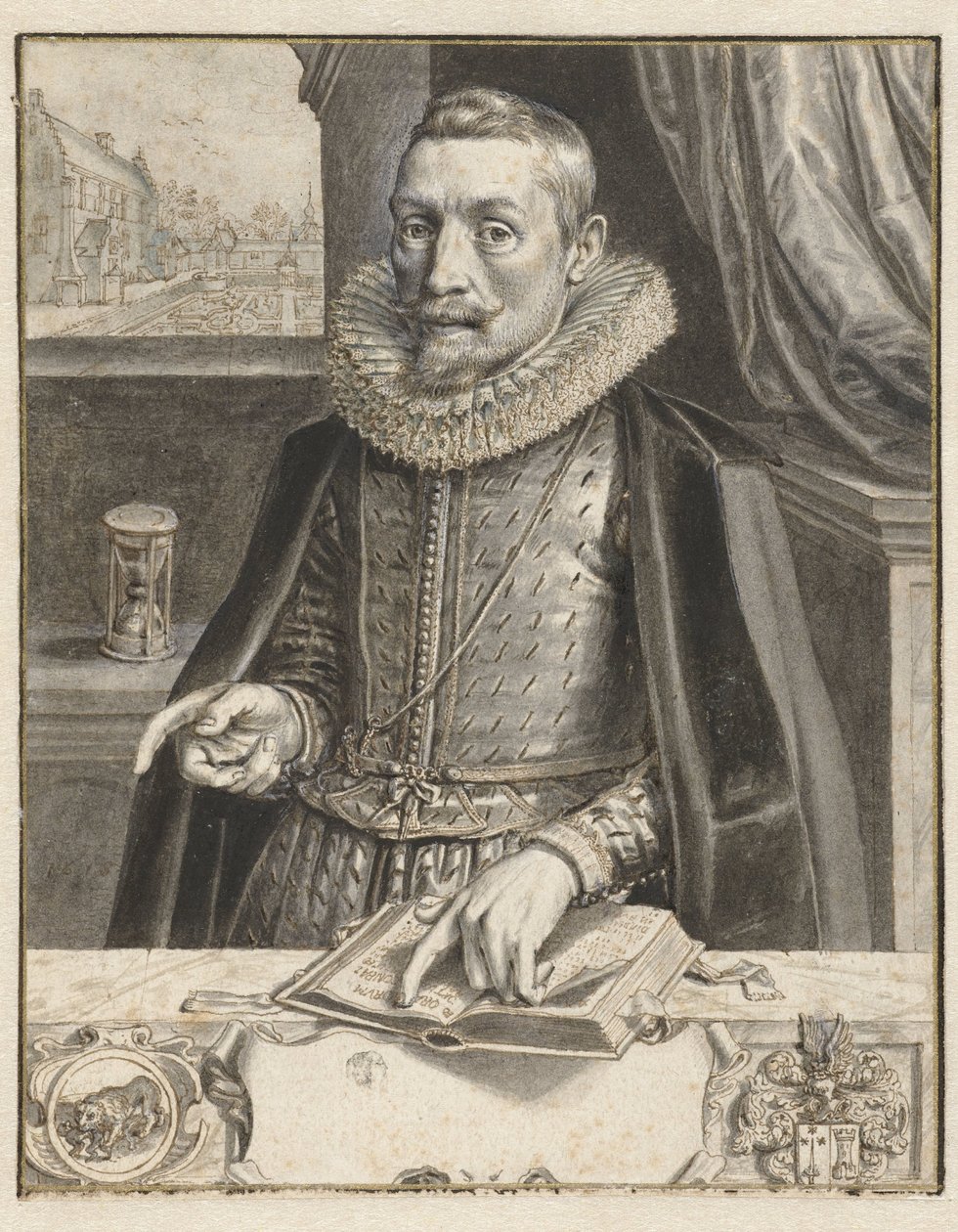 Ritratto di Jacob Cats da Adriaen Pietersz van de Venne