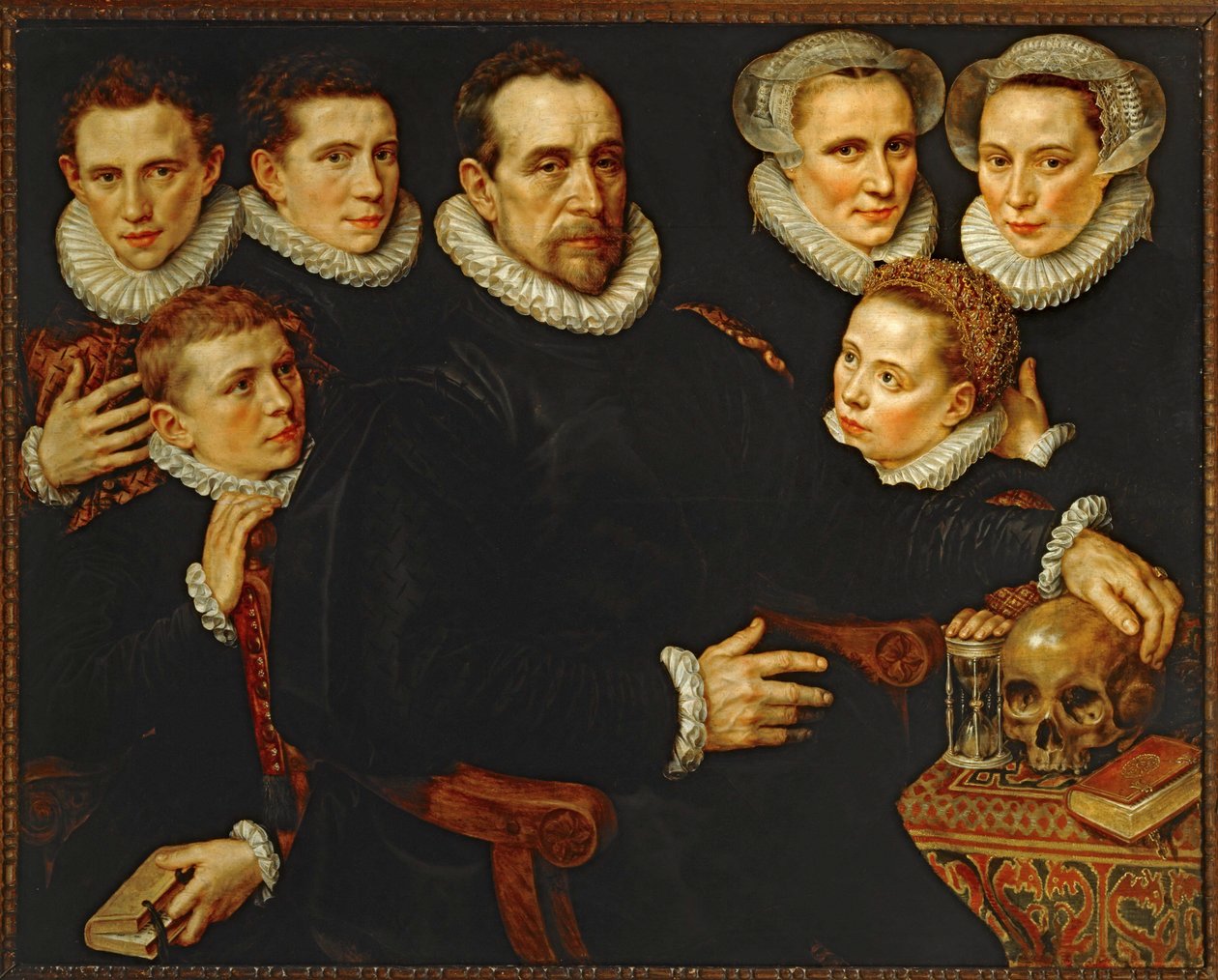 Ritratto di una famiglia ... da Adriaen Thomasz Key