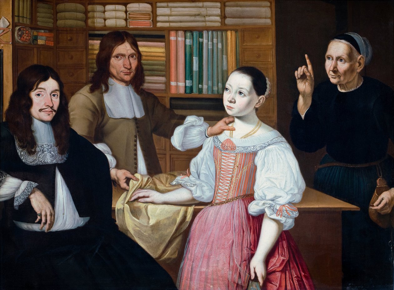Nel Negozio del Tessitore, 1670 da Adriaen van Bloemen