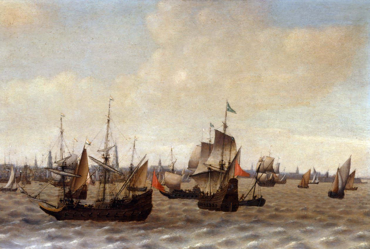 Navigazione di Anversa da Adriaen van Diest