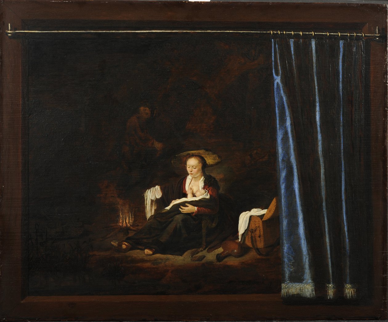 Riposo durante la fuga in Egitto da Adriaen van Gaesbeeck