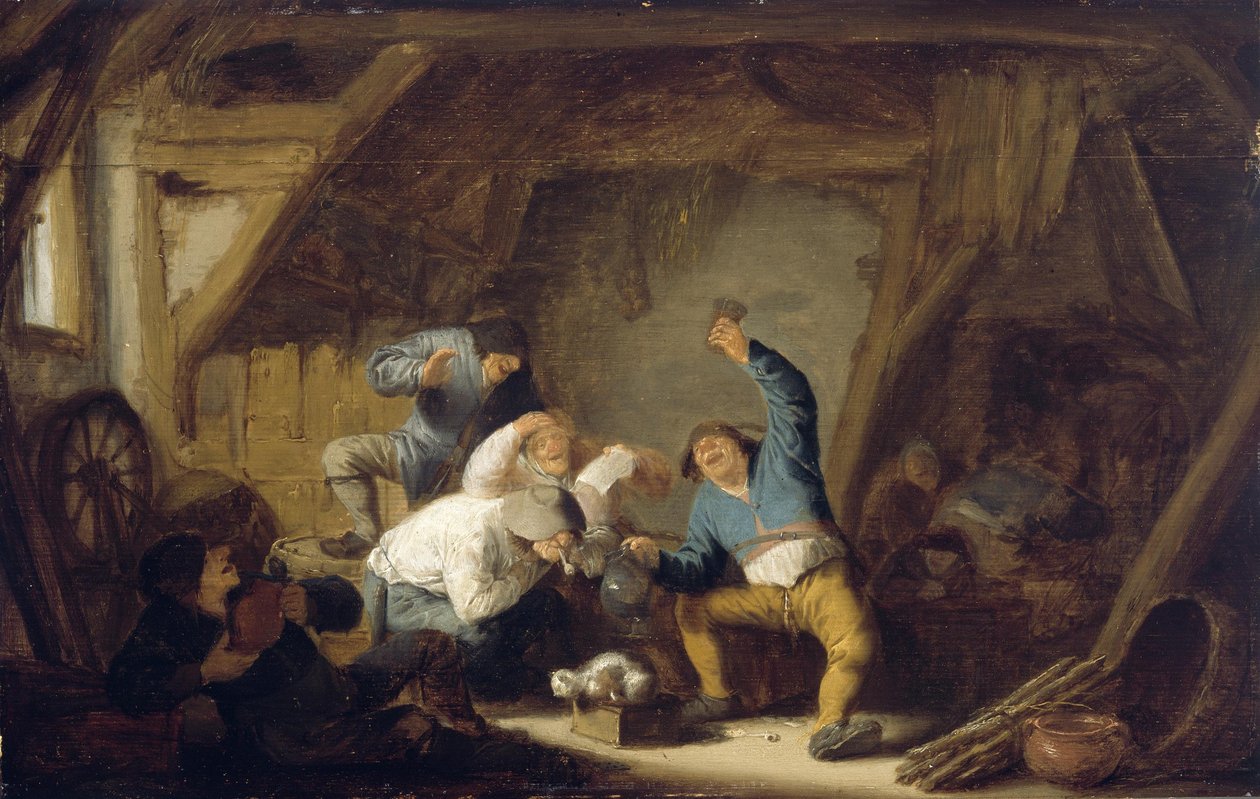 Boeri che bevono e cantano da Adriaen van Ostade