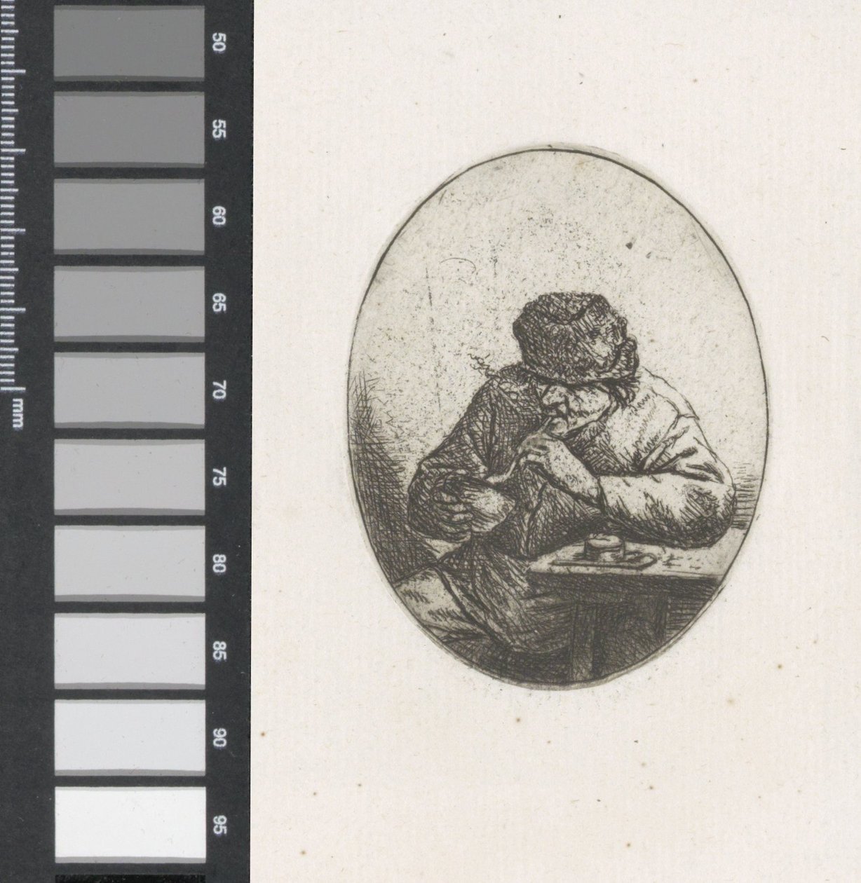 Busto di una contadina che ride da Adriaen van Ostade