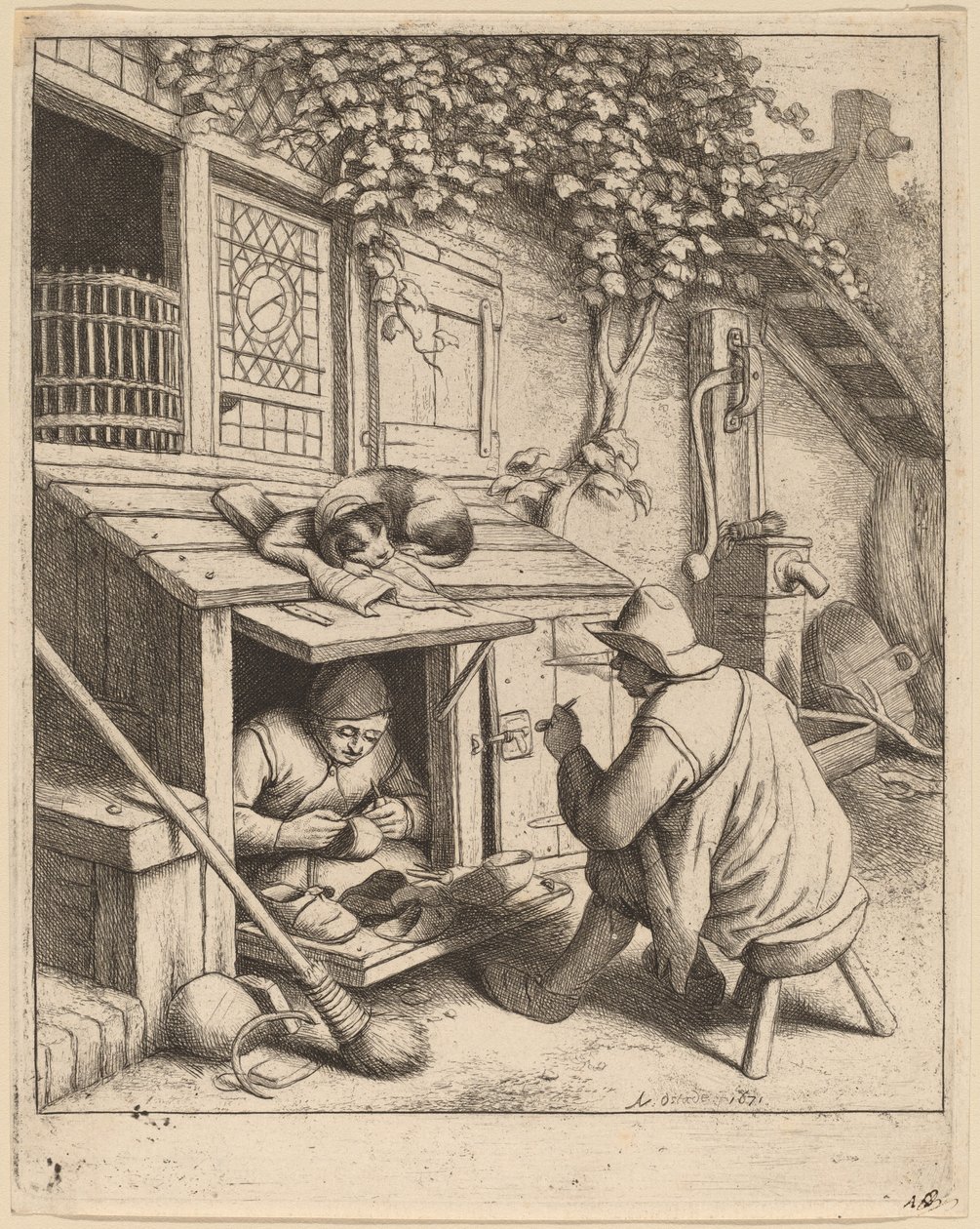 Calzolaio da Adriaen van Ostade
