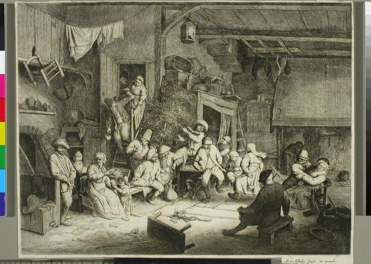 Danza in una taverna da Adriaen van Ostade