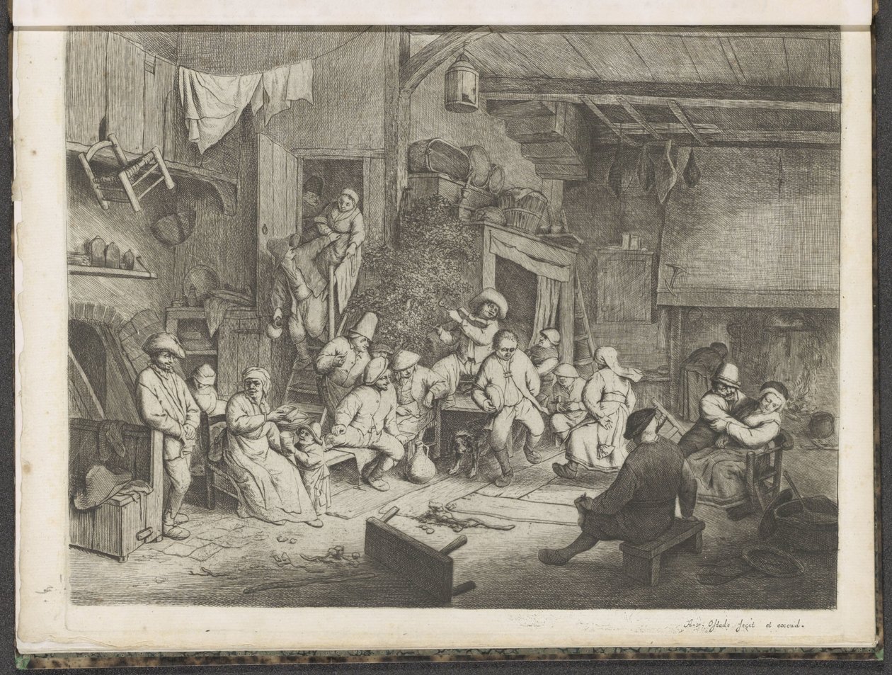 Danza nella locanda da Adriaen van Ostade