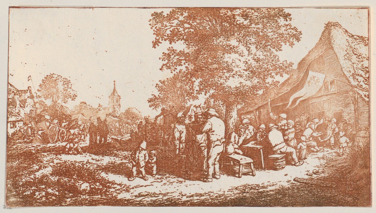 Fest unter dem großen Baum da Adriaen van Ostade