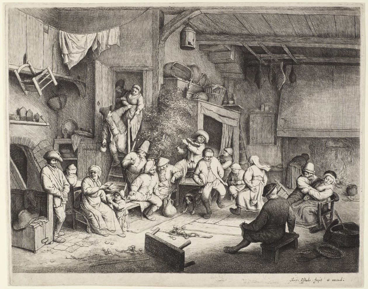 Interno di una birreria olandese da Adriaen van Ostade