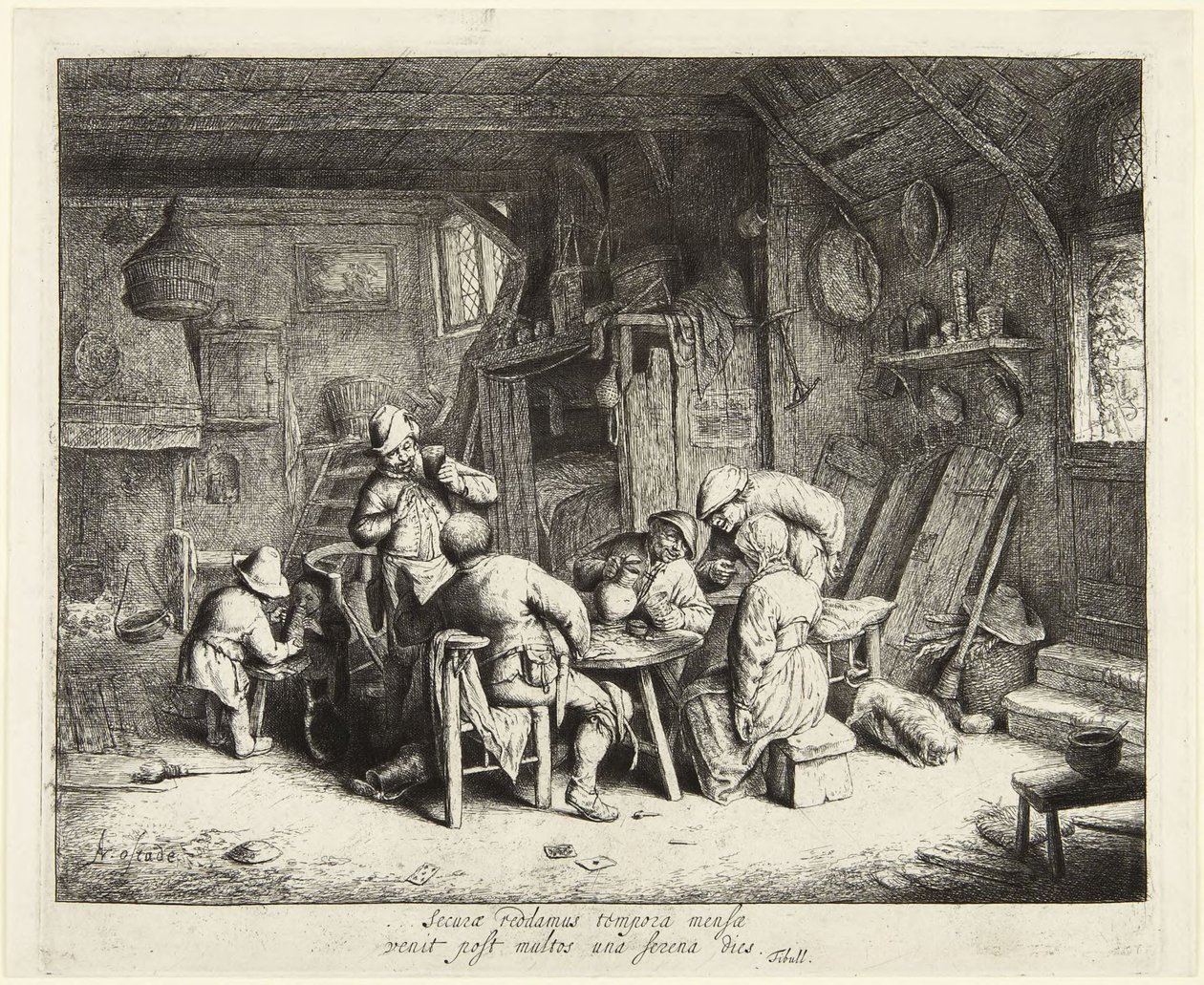 Le Gourmet in compagnia (La colazione) da Adriaen van Ostade
