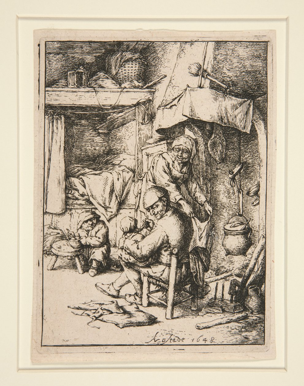 Le père de famille (Padre di famiglia) da Adriaen van Ostade