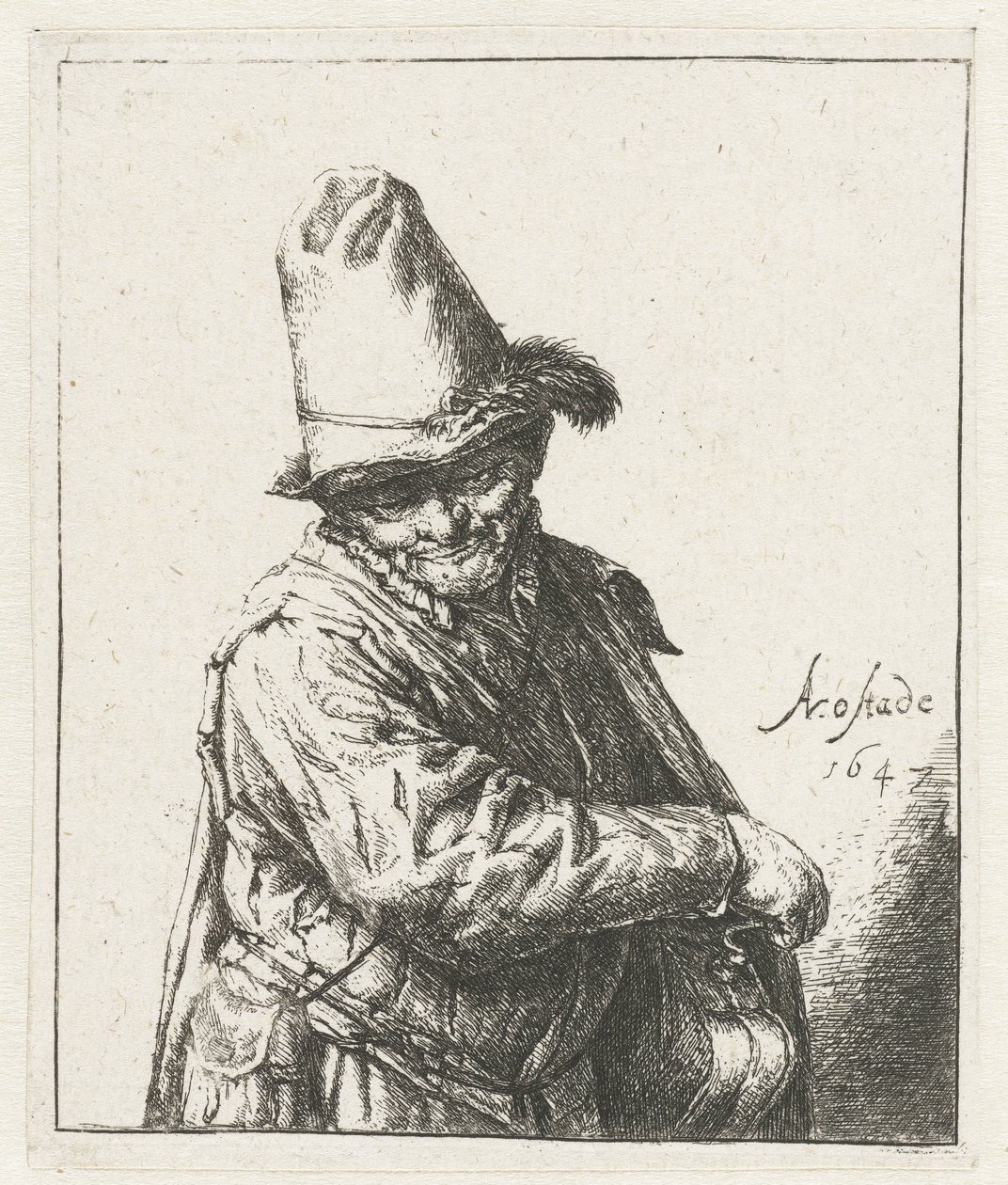 Suonatore di lira da Adriaen van Ostade