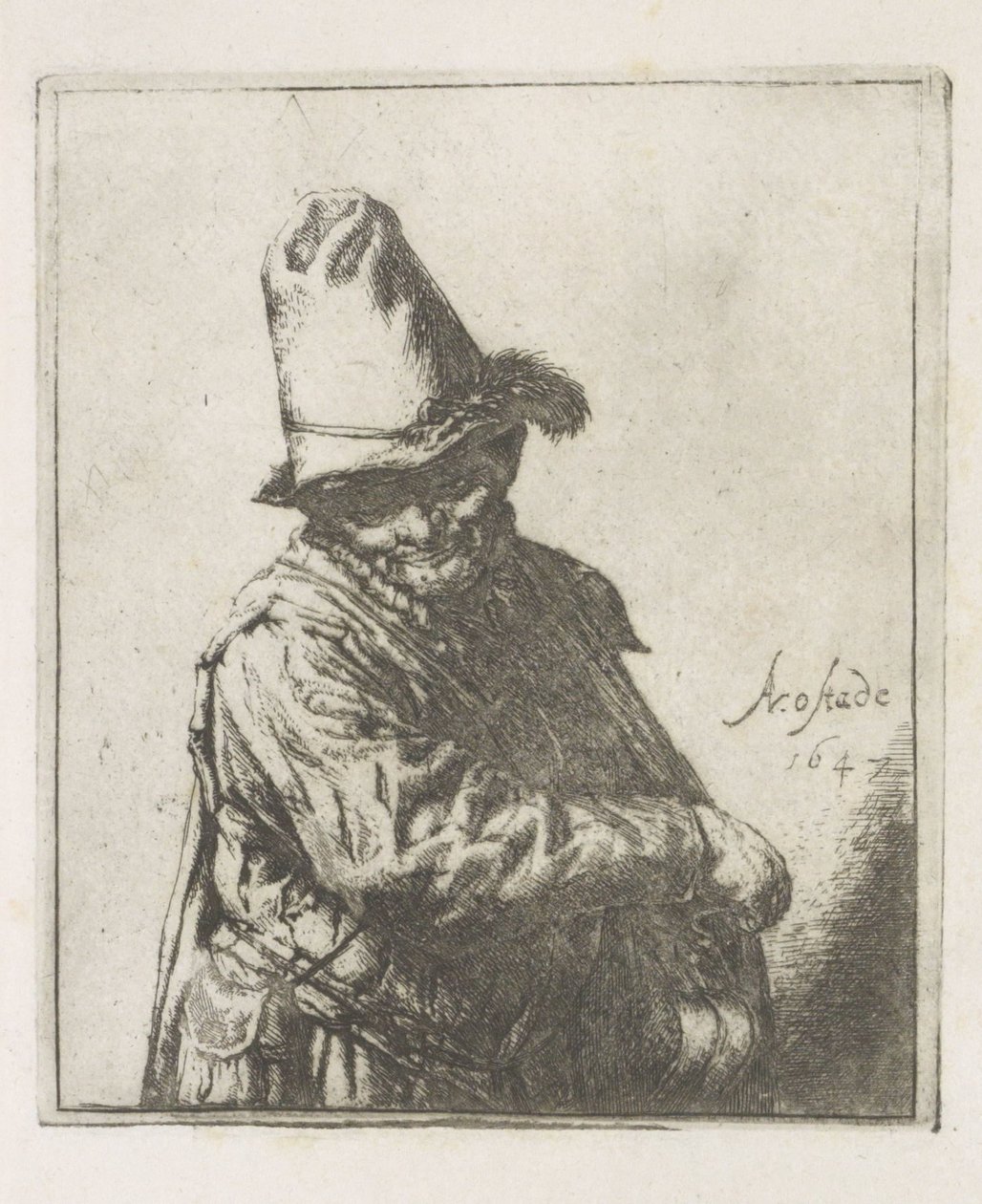 Suonatore di lira da Adriaen van Ostade
