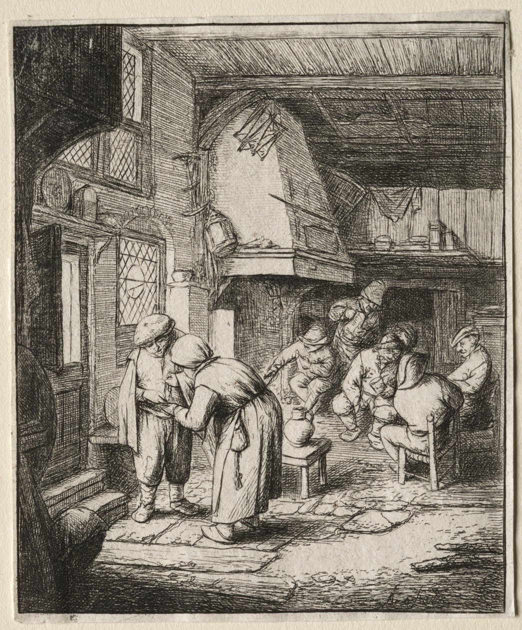 Contadino che salda il suo debito da Adriaen van Ostade