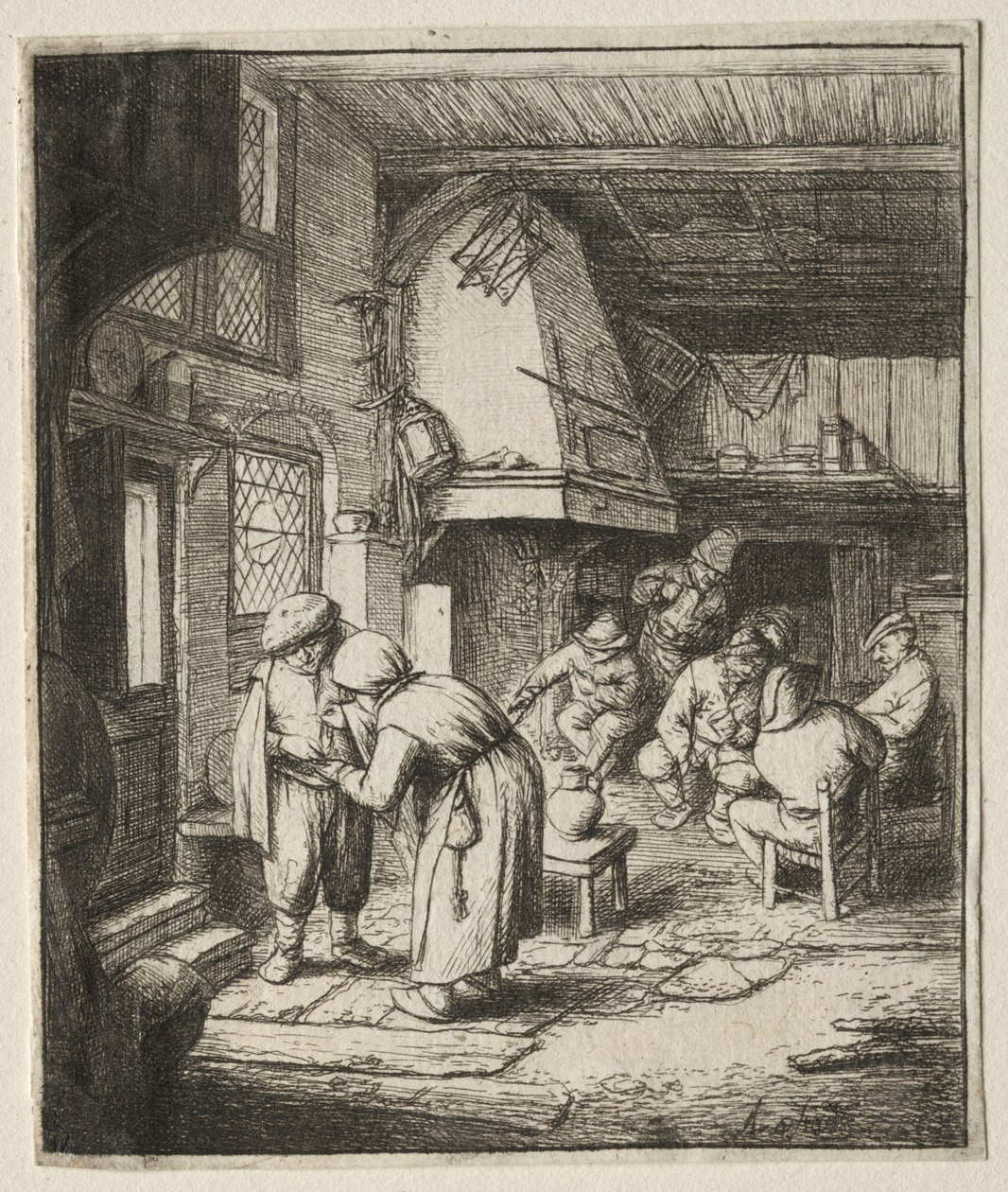 Contadino che salda il suo debito da Adriaen van Ostade