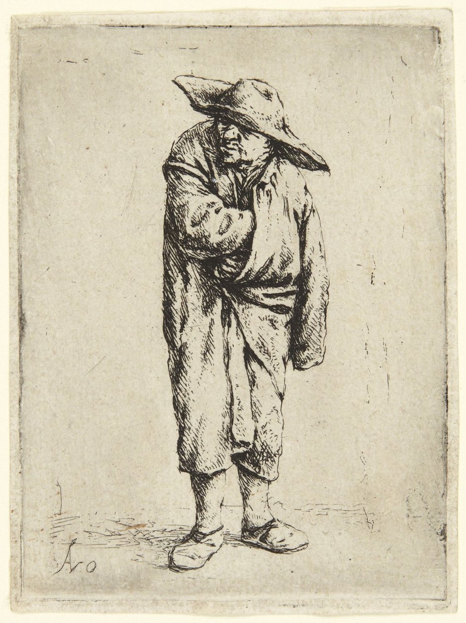 Contadino con il cappello da Adriaen van Ostade