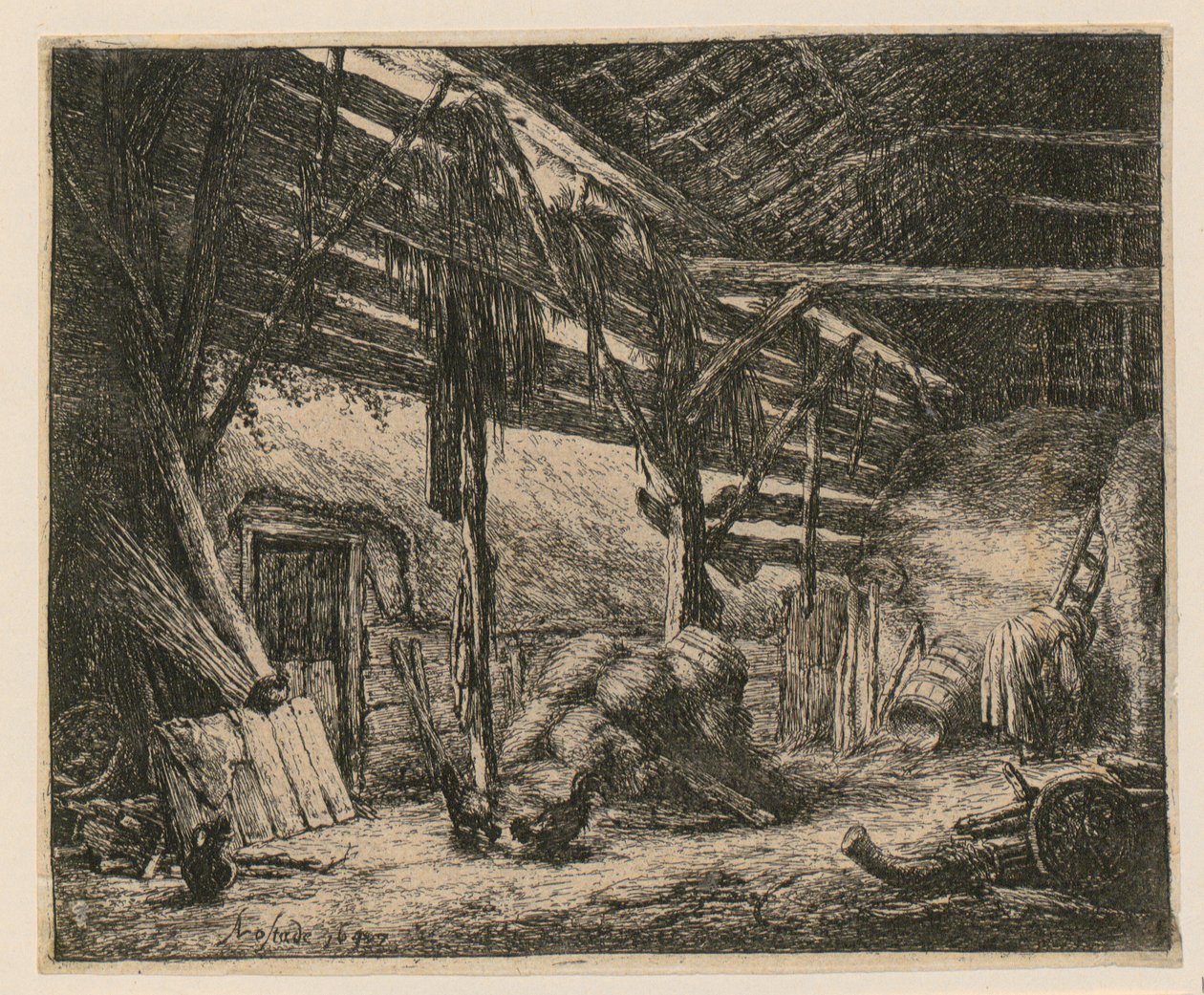 Fienile da Adriaen van Ostade