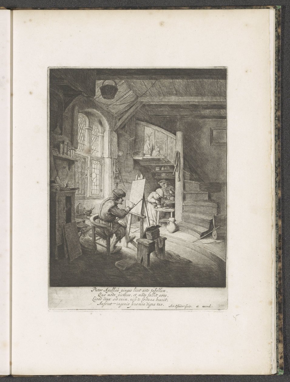 Pittore nel suo atelier da Adriaen van Ostade