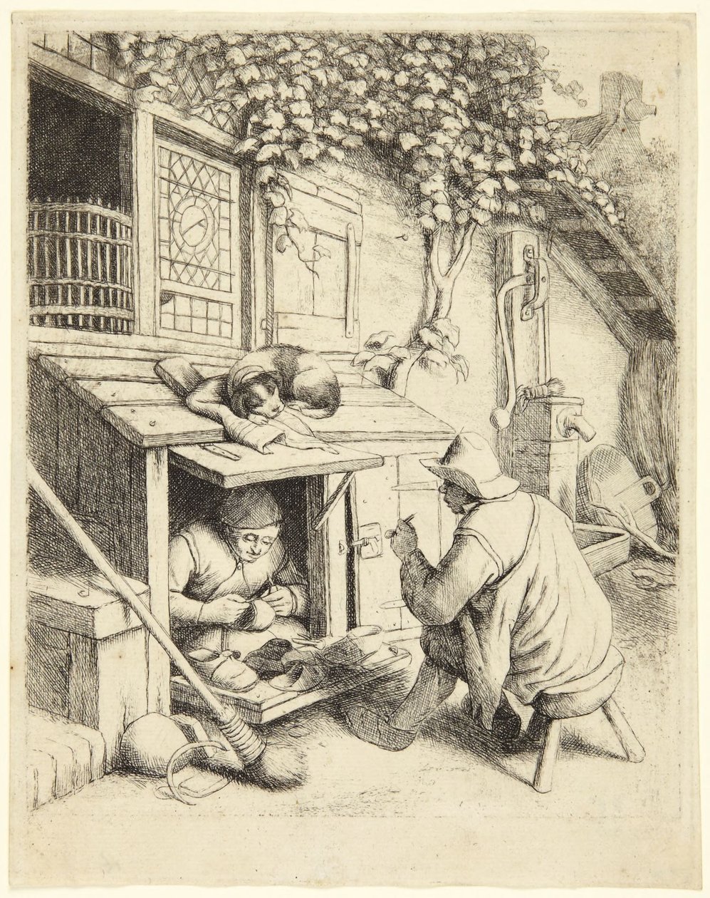 Il calzolaio da Adriaen van Ostade