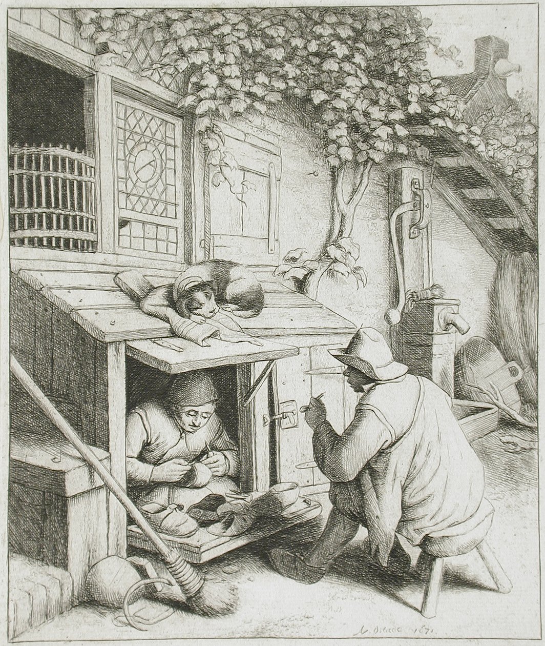 Il calzolaio da Adriaen van Ostade