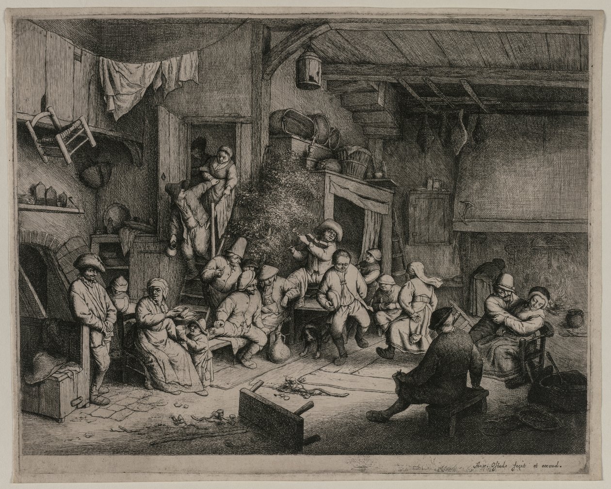 La danza nella locanda da Adriaen van Ostade