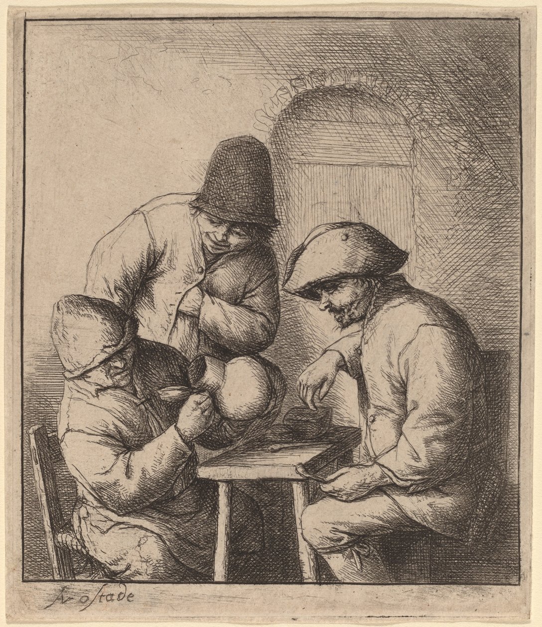 La brocca vuota da Adriaen van Ostade