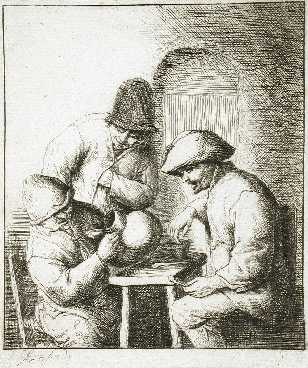 La brocca vuota da Adriaen van Ostade