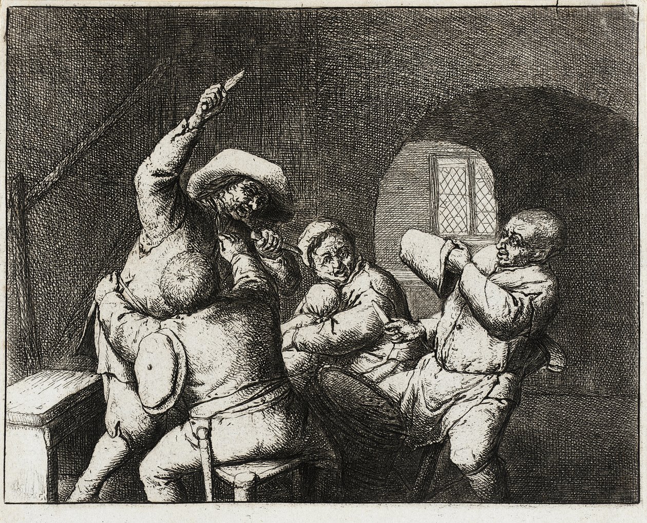 La lite dei contadini da Adriaen van Ostade