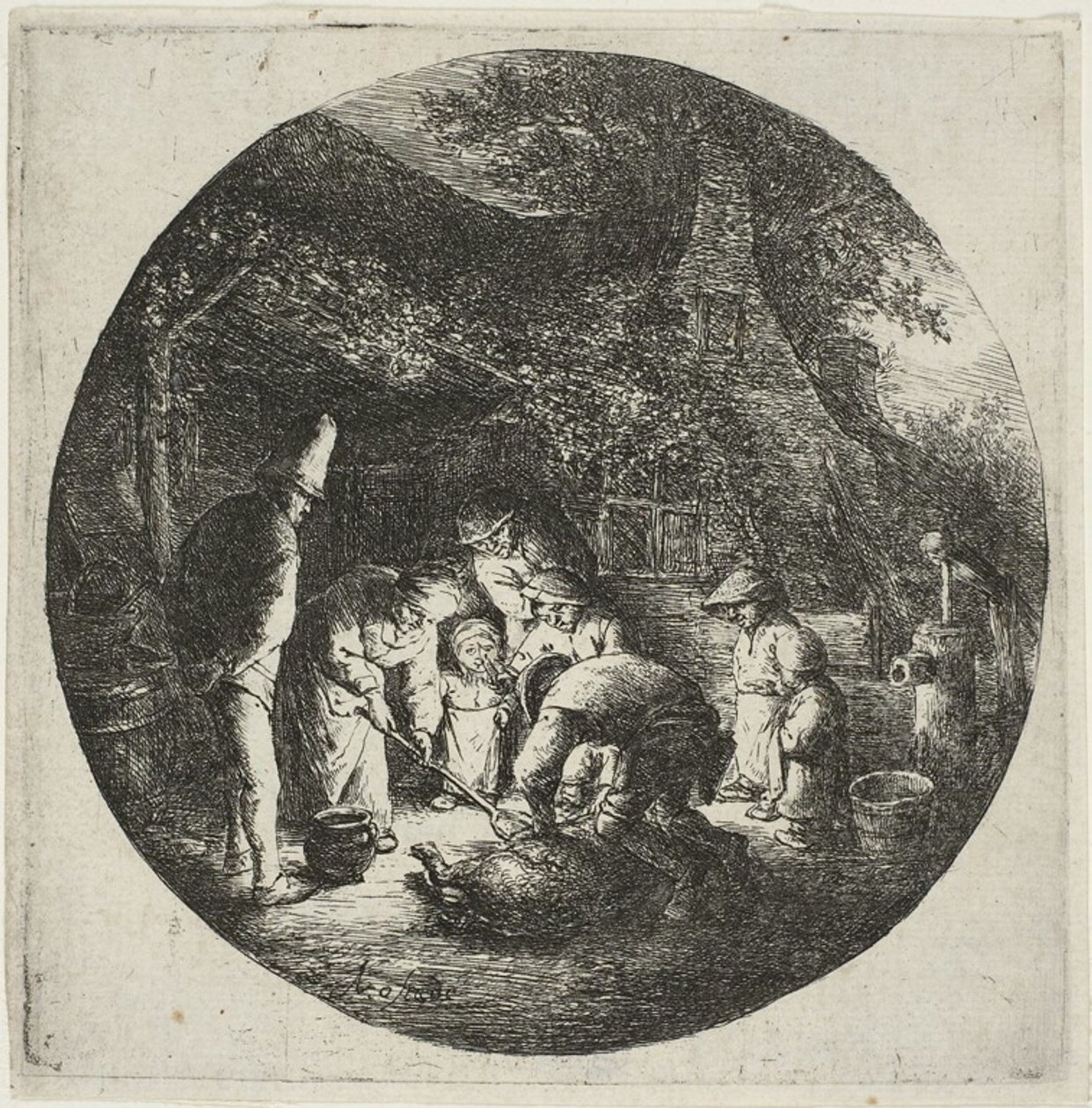 Gli assassini di maiali da Adriaen van Ostade