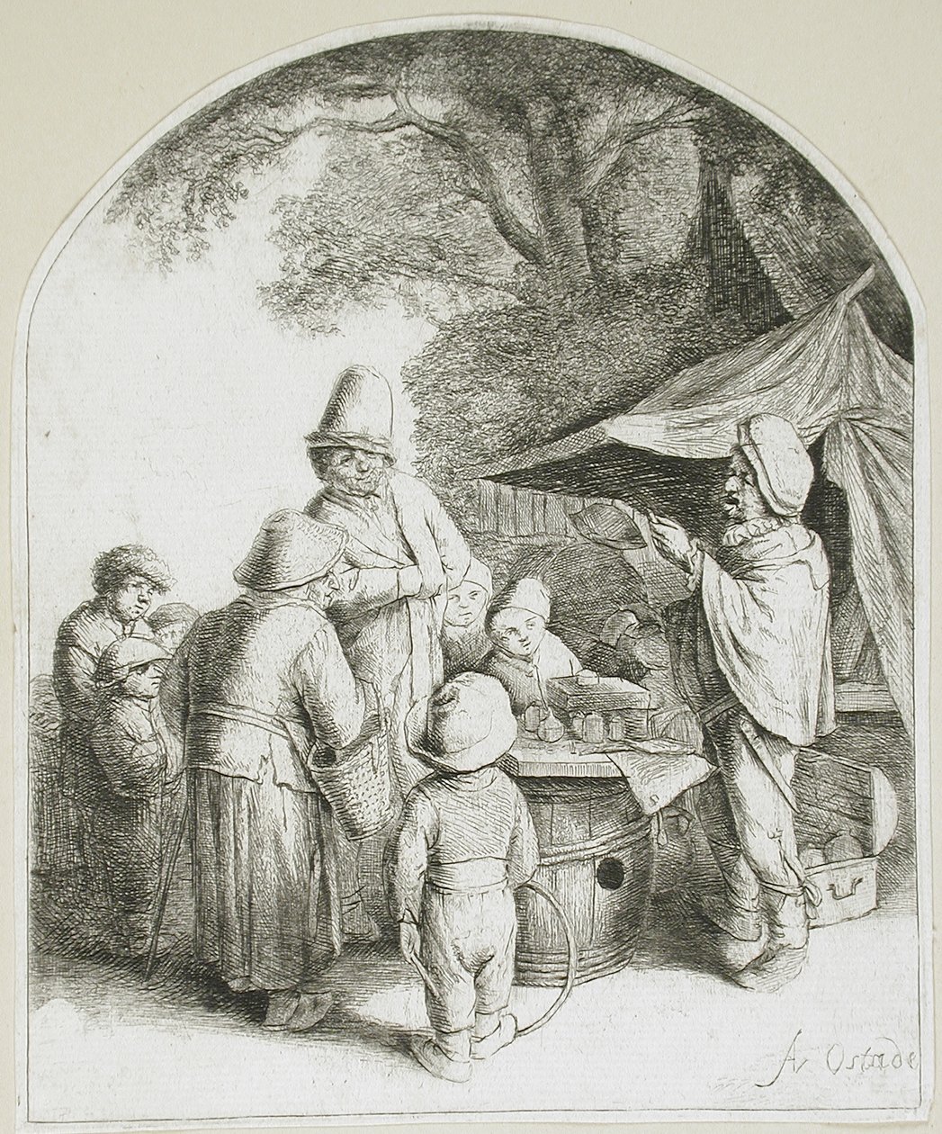 Il ciarlatano da Adriaen van Ostade