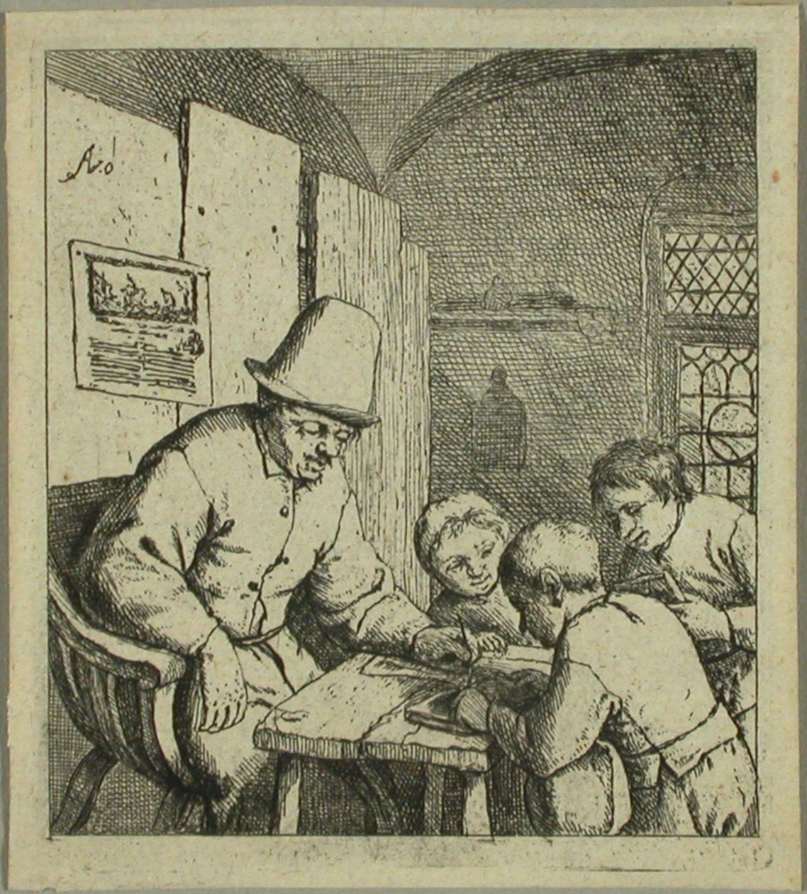 Il maestro di scuola da Adriaen van Ostade
