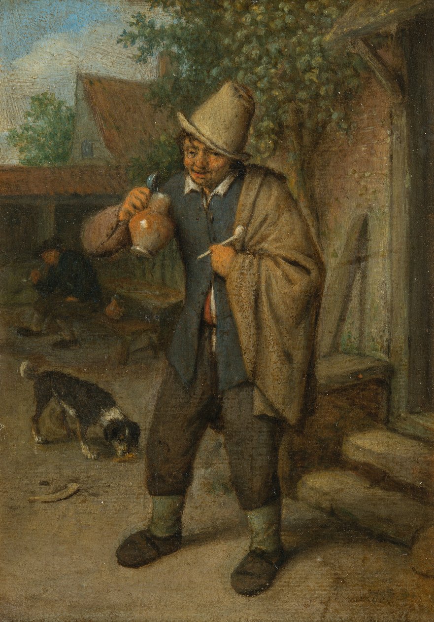 Il senso del gusto (da una serie di Cinque sensi) da Adriaen van Ostade