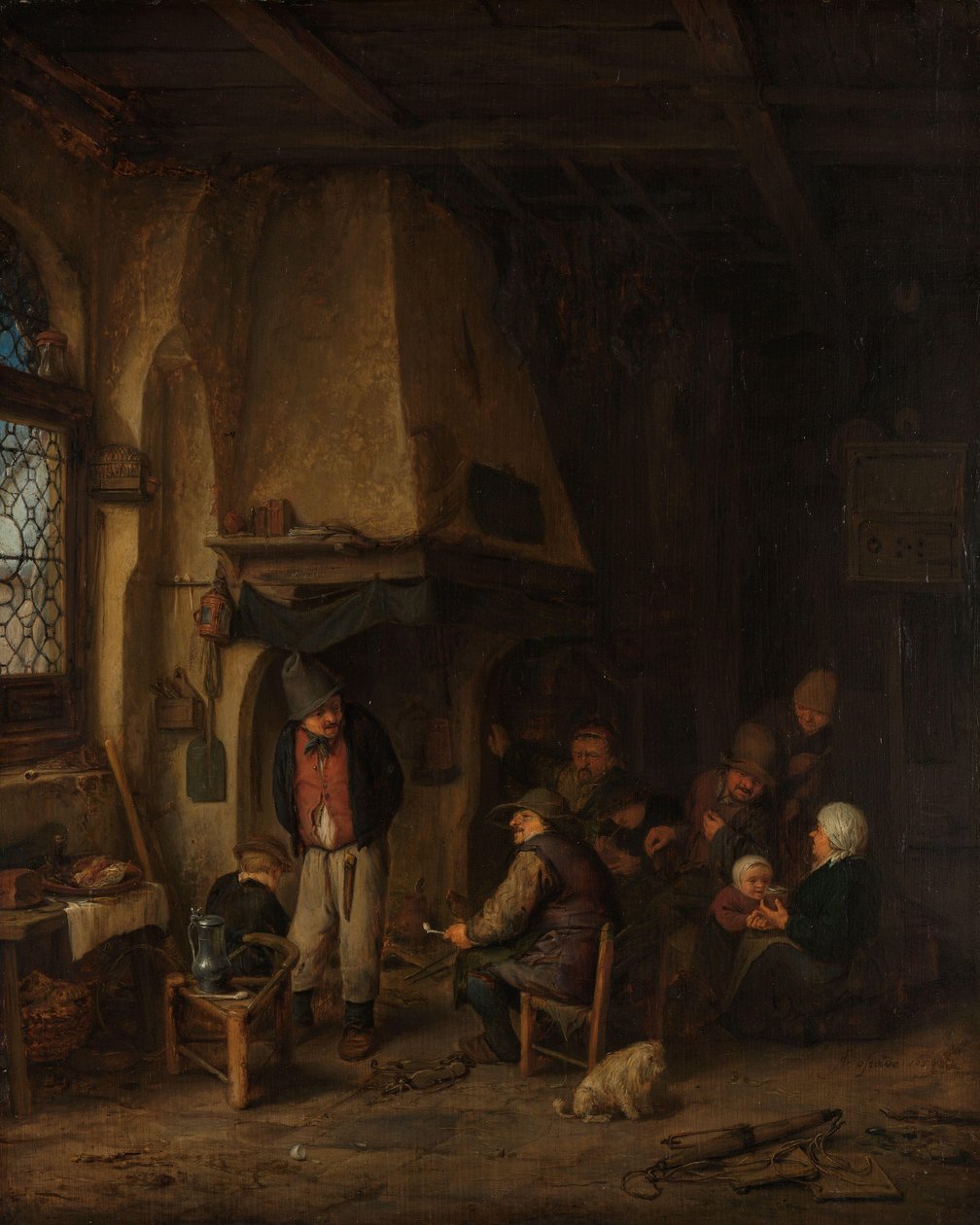 Contadini in un interno (Gli Skaters) da Adriaen van Ostade