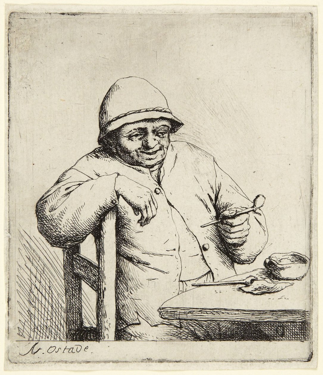 Il fumatore da Adriaen van Ostade