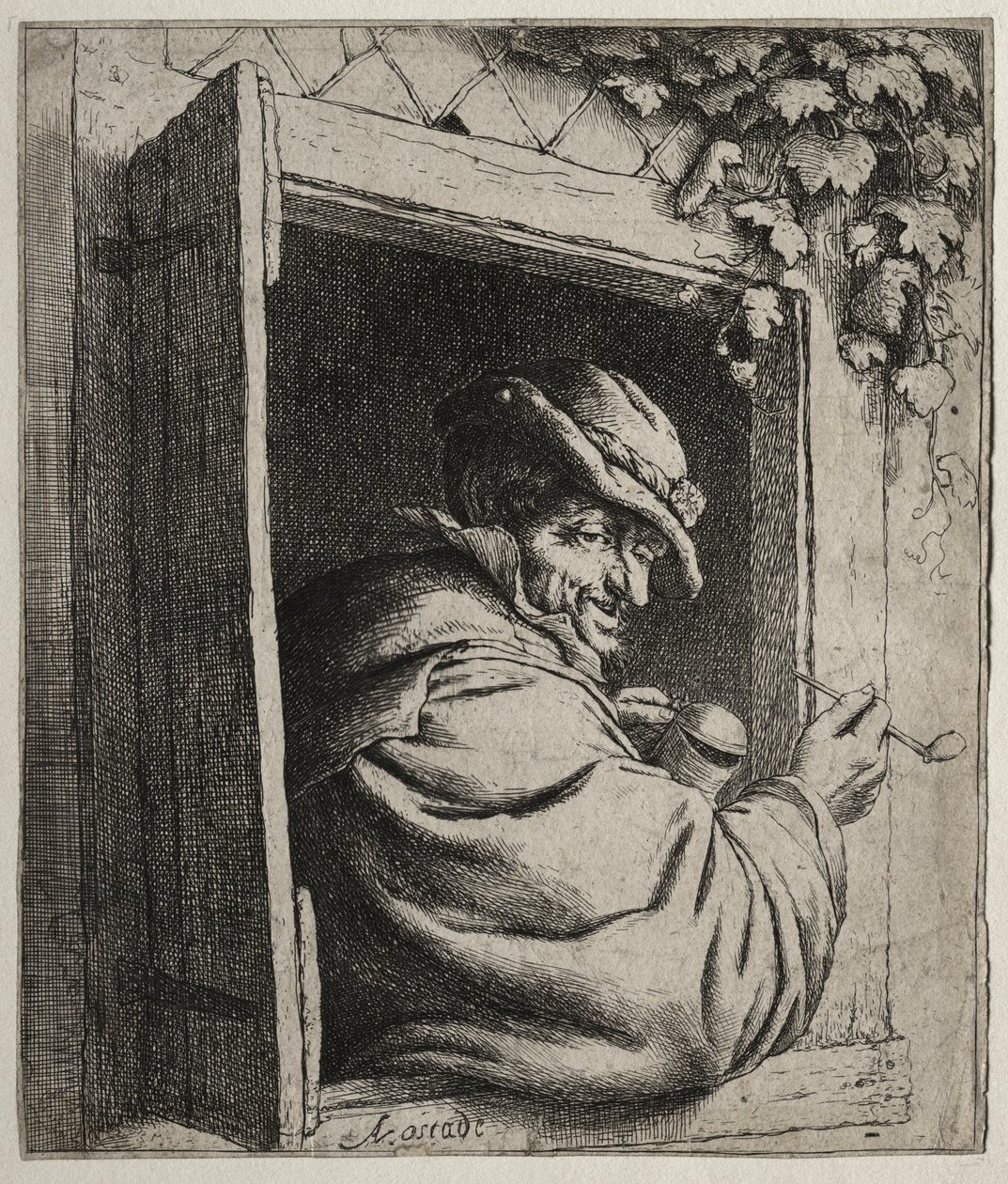 Il Fumatore alla Finestra da Adriaen van Ostade