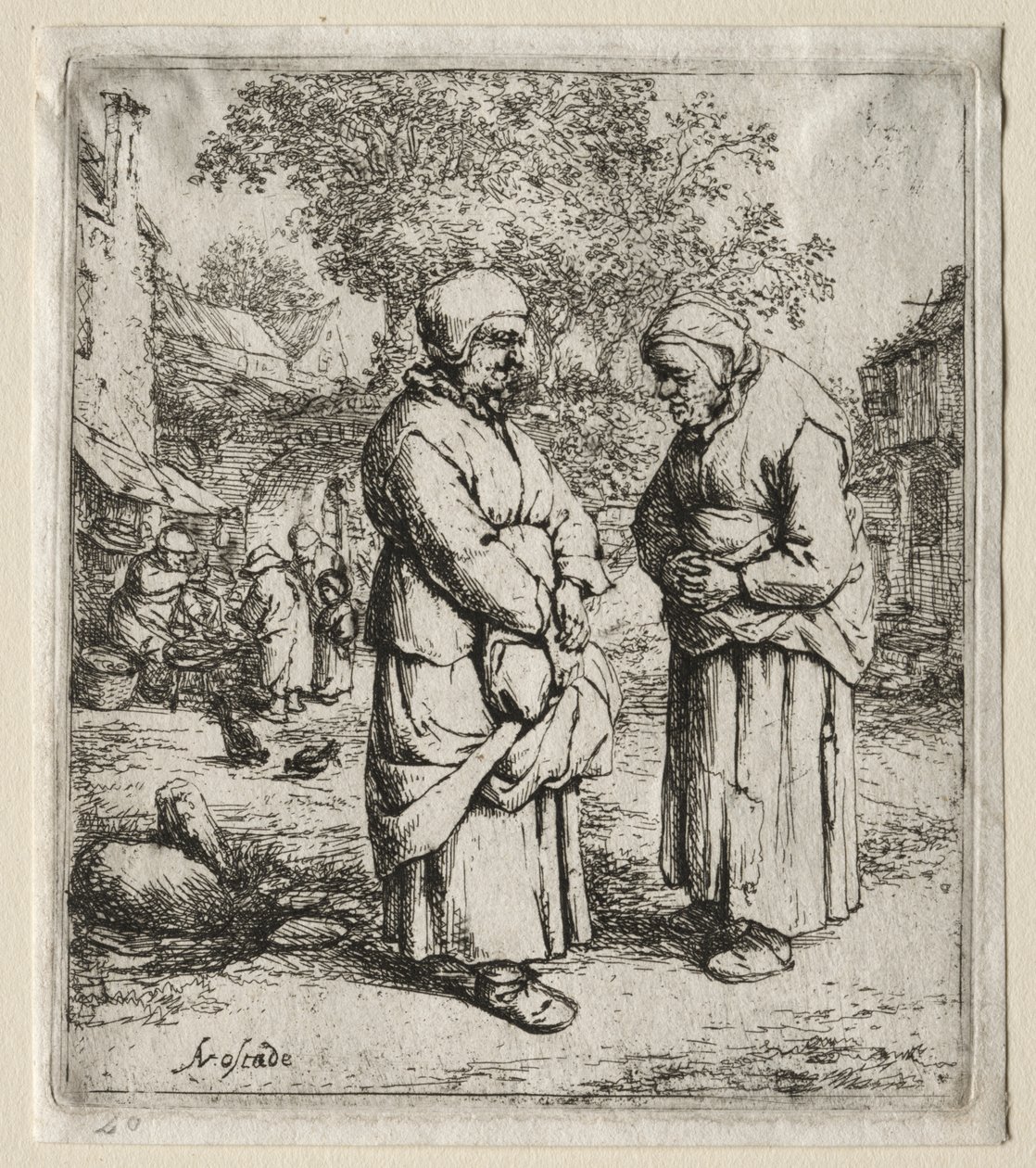 Le due pettegole da Adriaen van Ostade