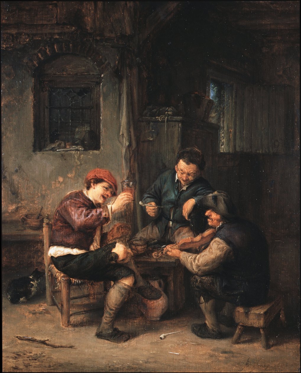 Tre contadini in una locanda da Adriaen van Ostade