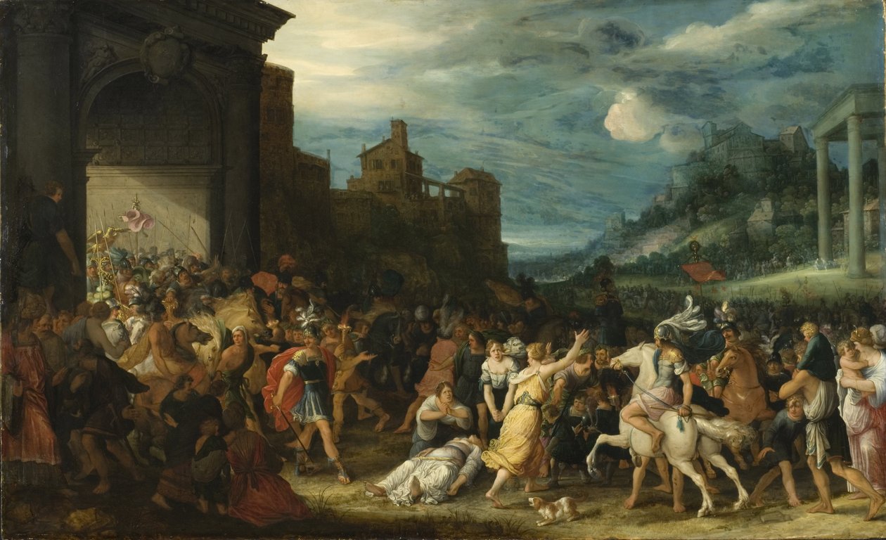 Gli Orazi entrano a Roma da Adriaen van Stalbemt