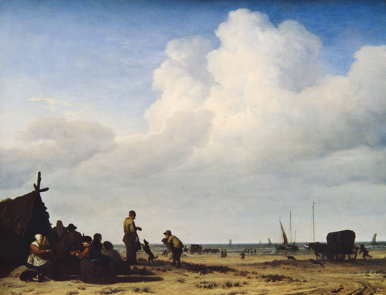 Vista sulla spiaggia da Adriaen van de Velde