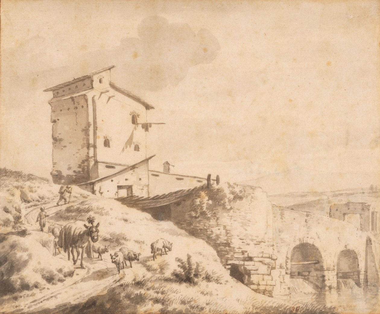 Paesaggio italiano da Adriaen van de Velde