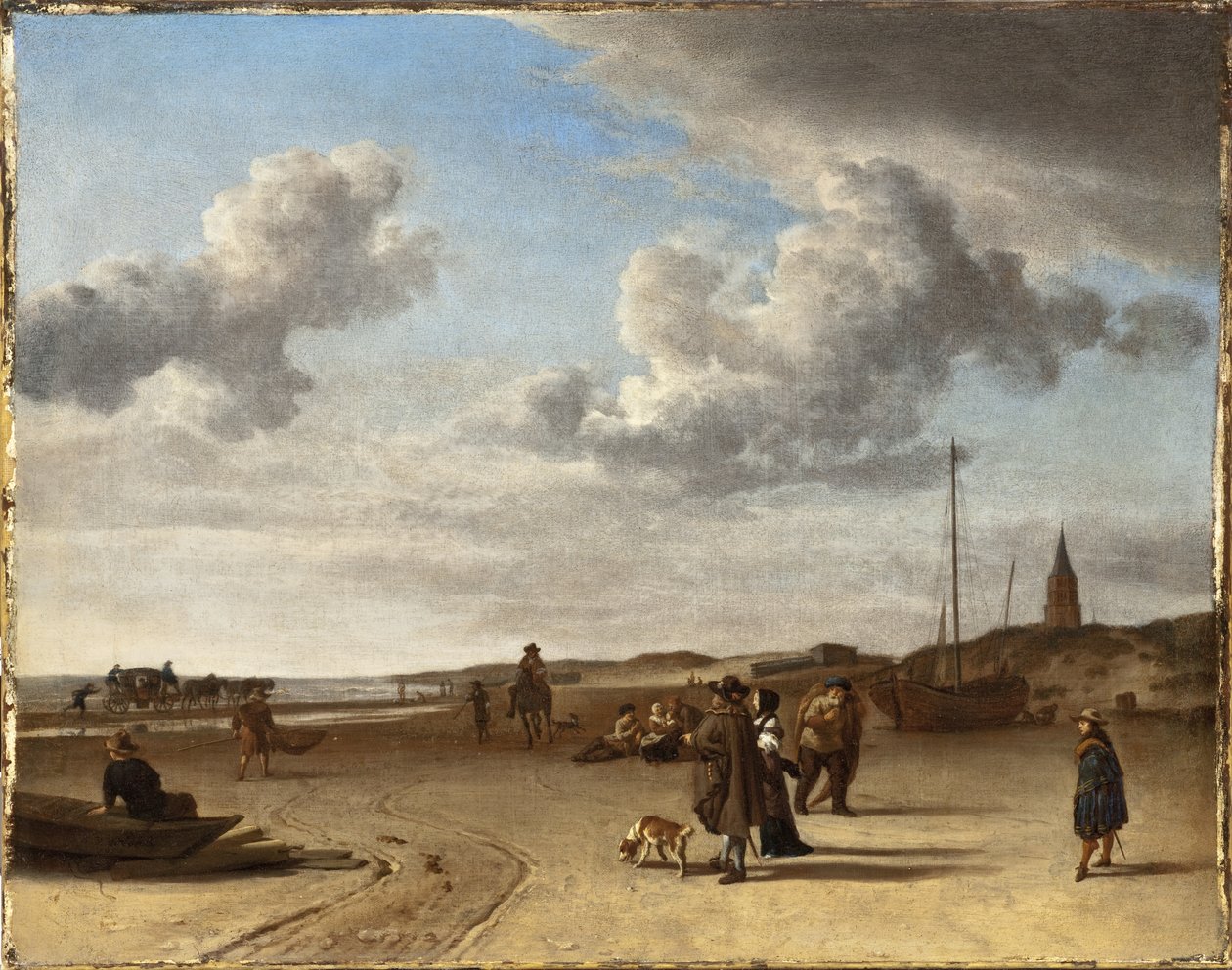La spiaggia di Scheveningen da Adriaen van de Velde