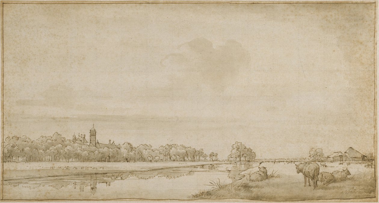 La casa con la torretta vista da nord-est da Adriaen van de Velde