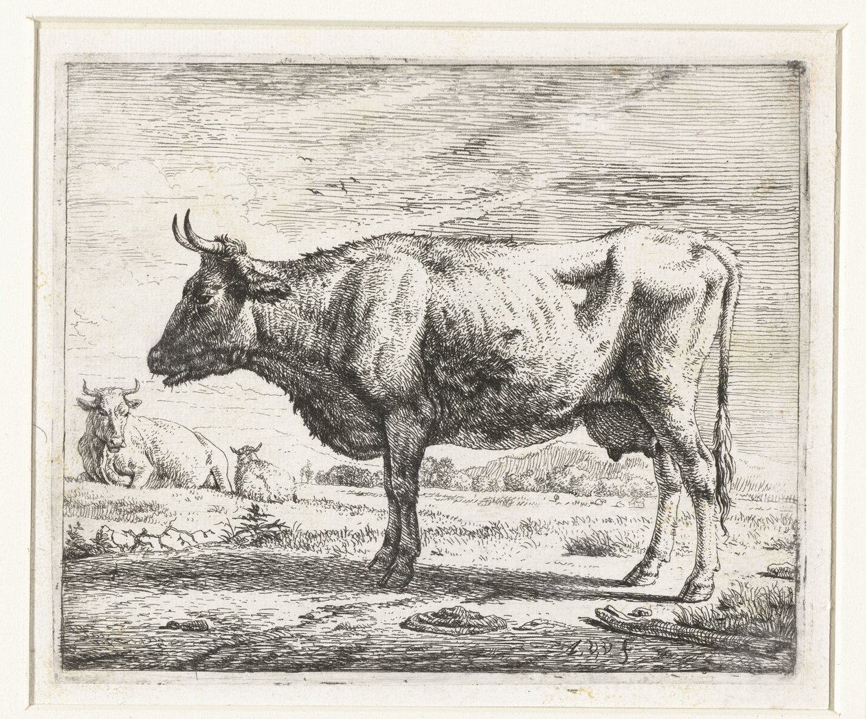 Due mucche e una pecora da Adriaen van de Velde