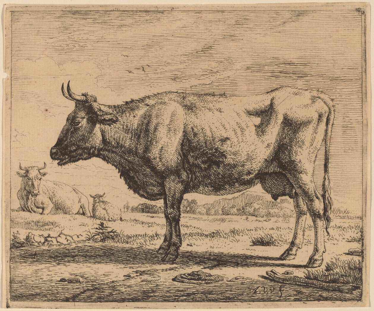 Due Mucche e una Pecora da Adriaen van de Velde