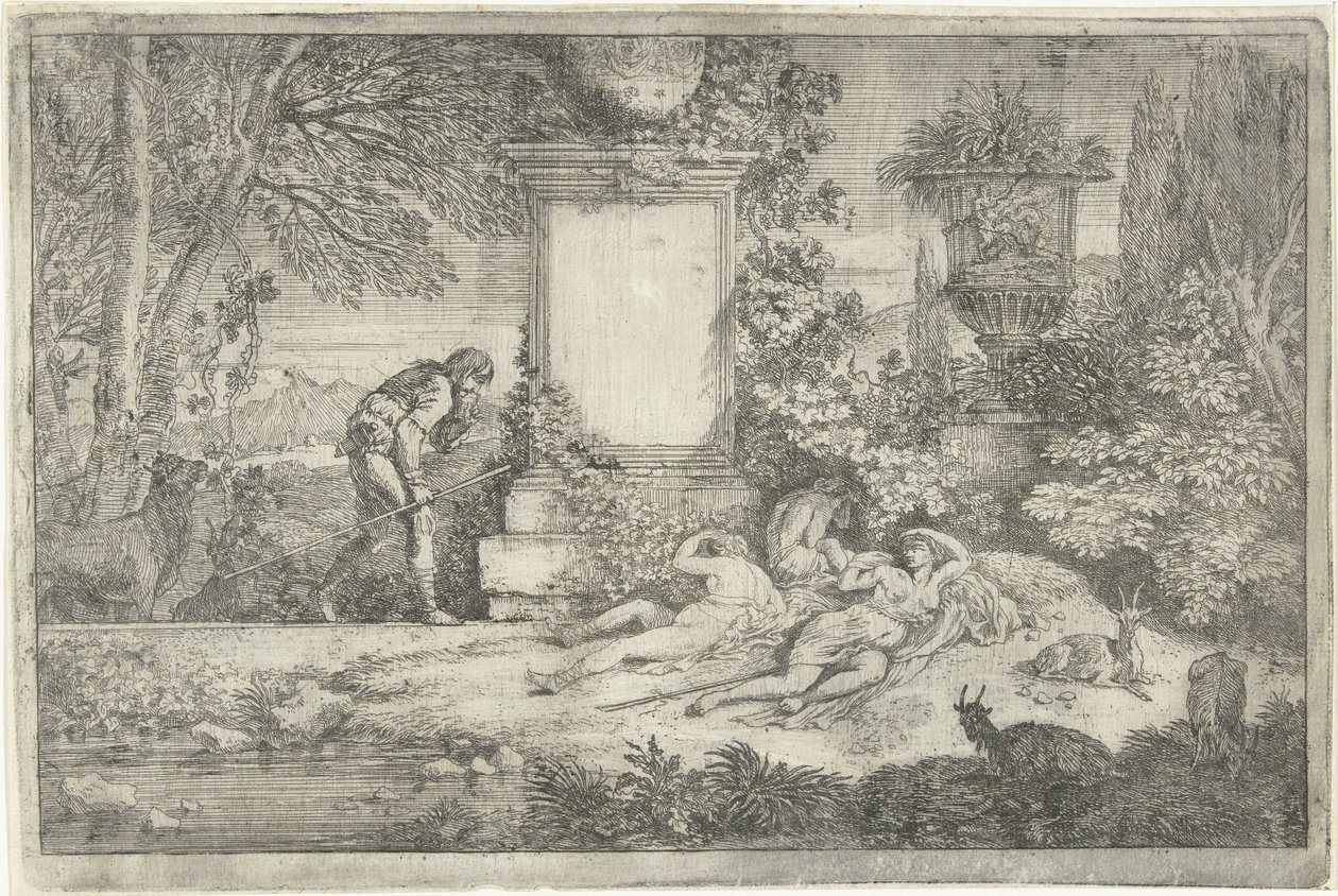 Pastori dormienti da Adriaen van der Kabel