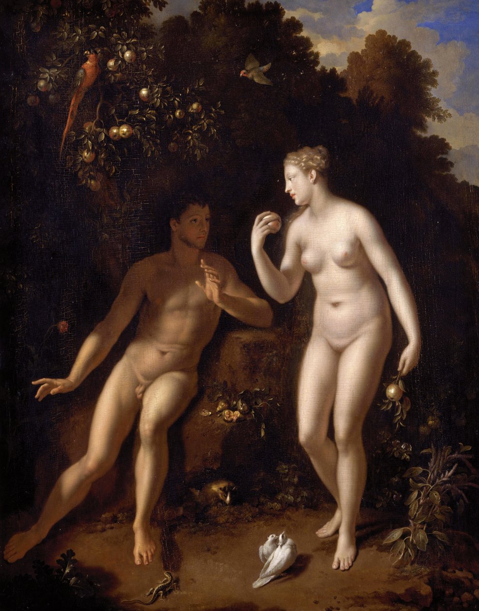 Francese: Adam et Ève près de l