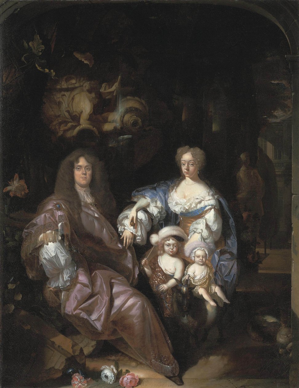Ritratto di una famiglia sconosciuta da Adriaen van der Werff