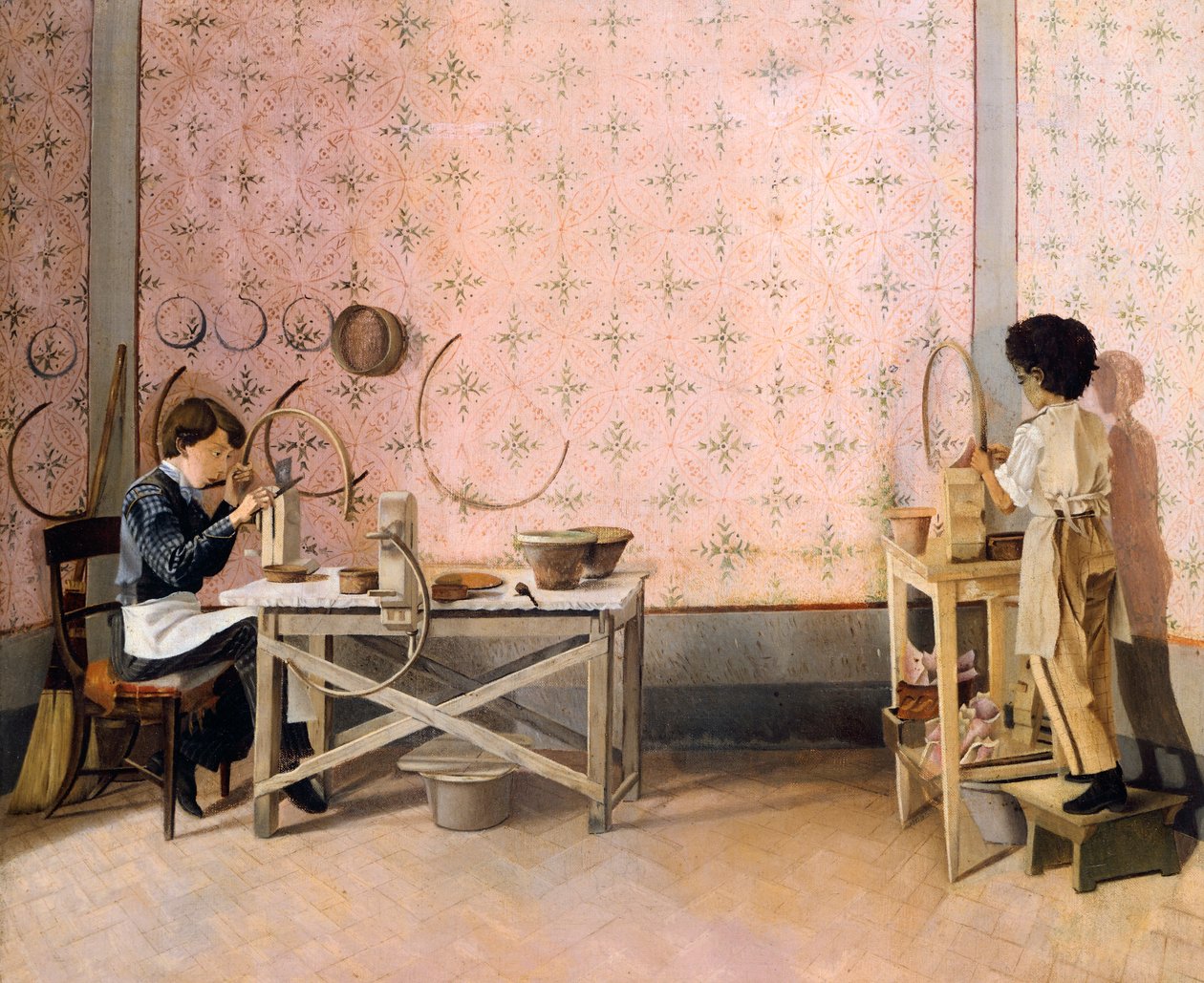 Bambini che lavorano in alabastro, di Adriano Cecioni (1836-1886) da Adriano Cecioni