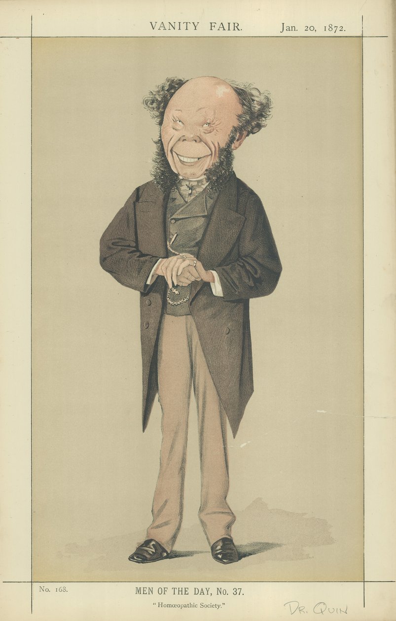 Dr Frederick Quin (litografia a colori) da Adriano Cecioni